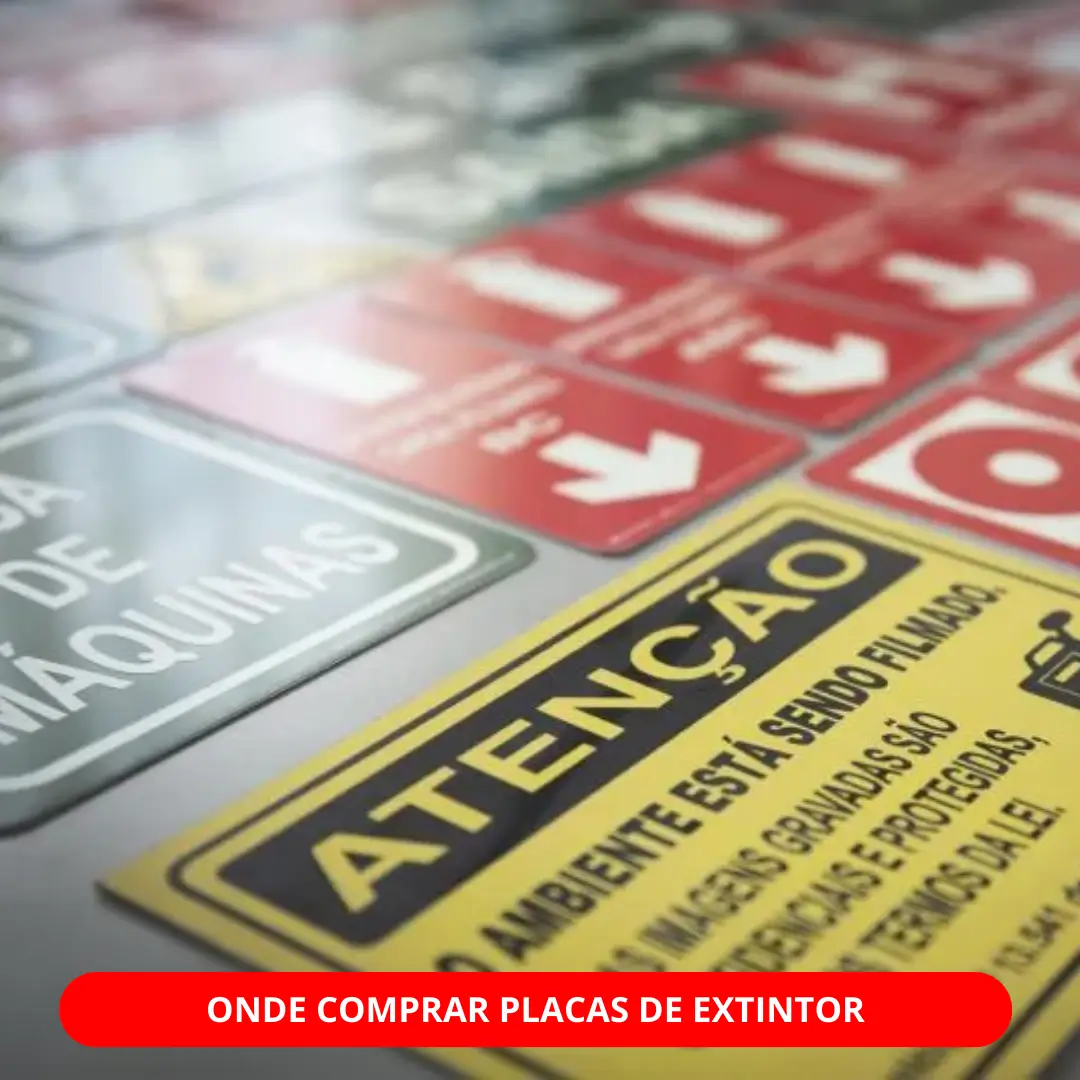 Onde Comprar Placas de Extintor
