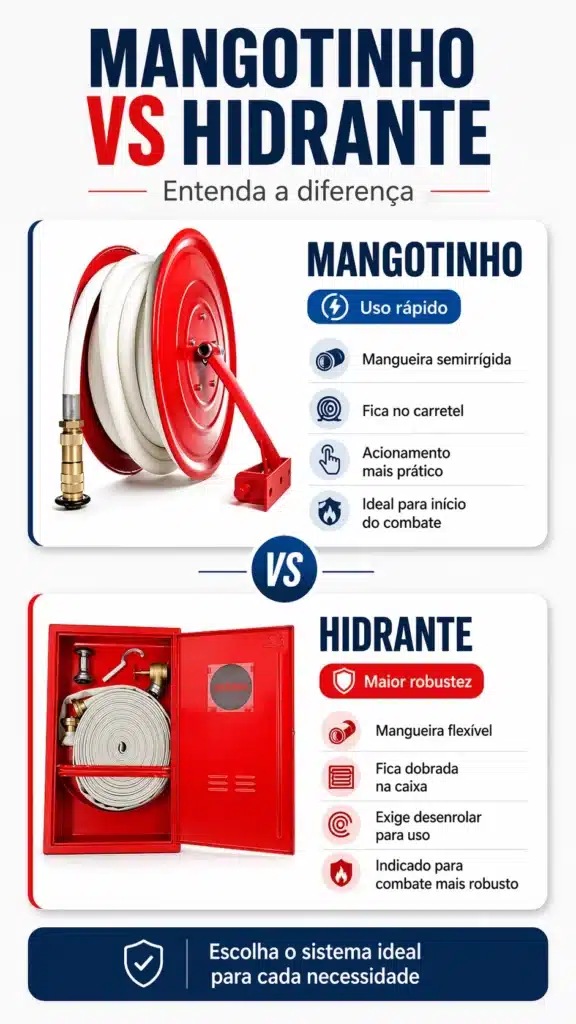 Diferença entre Mangotinho e Hidrante