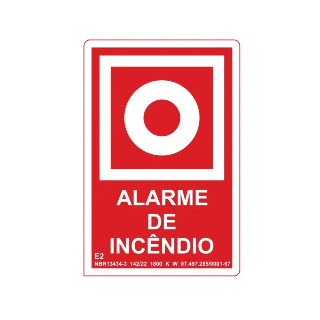 Placa E2 Alarme de Incêndio