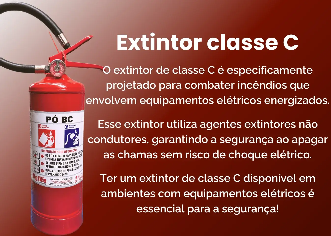Extintor classe C: Tudo o que você precisa saber