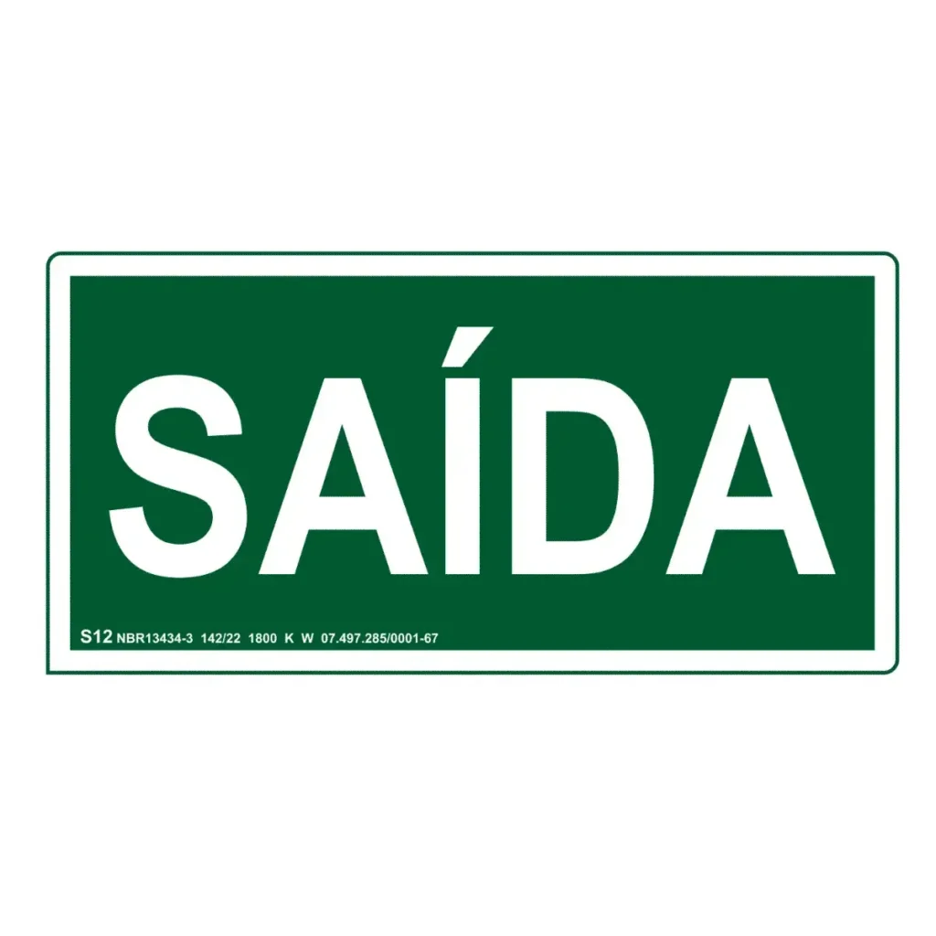 Placa S12 Saída Fotoluminescente