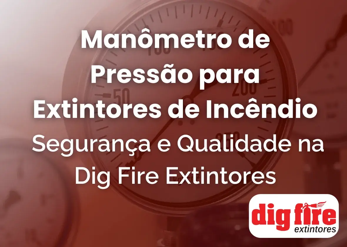 Manômetro de Pressão para Extintores de Incêndio