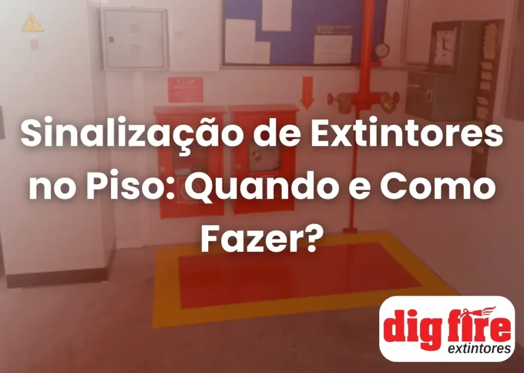 Sinalização de Extintores no Piso