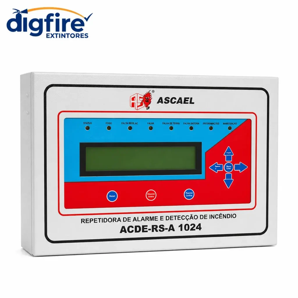 Central Repetidora de Alarme de Incêndio ACDE-RS-1024 Ascael — foto do produto na Dig Fire