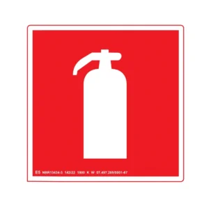 Placa de Sinalização Extintor Fotoluminescente