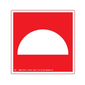 Placa de Sinalização de Emergência Coleção de Equipamentos Fotoluminescente