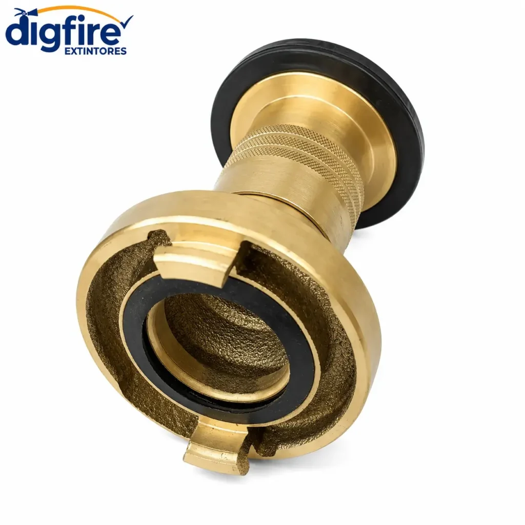 Esguicho Regulável 2.1/2 ER em Latão para Linha de Hidrante — foto do produto na Dig Fire