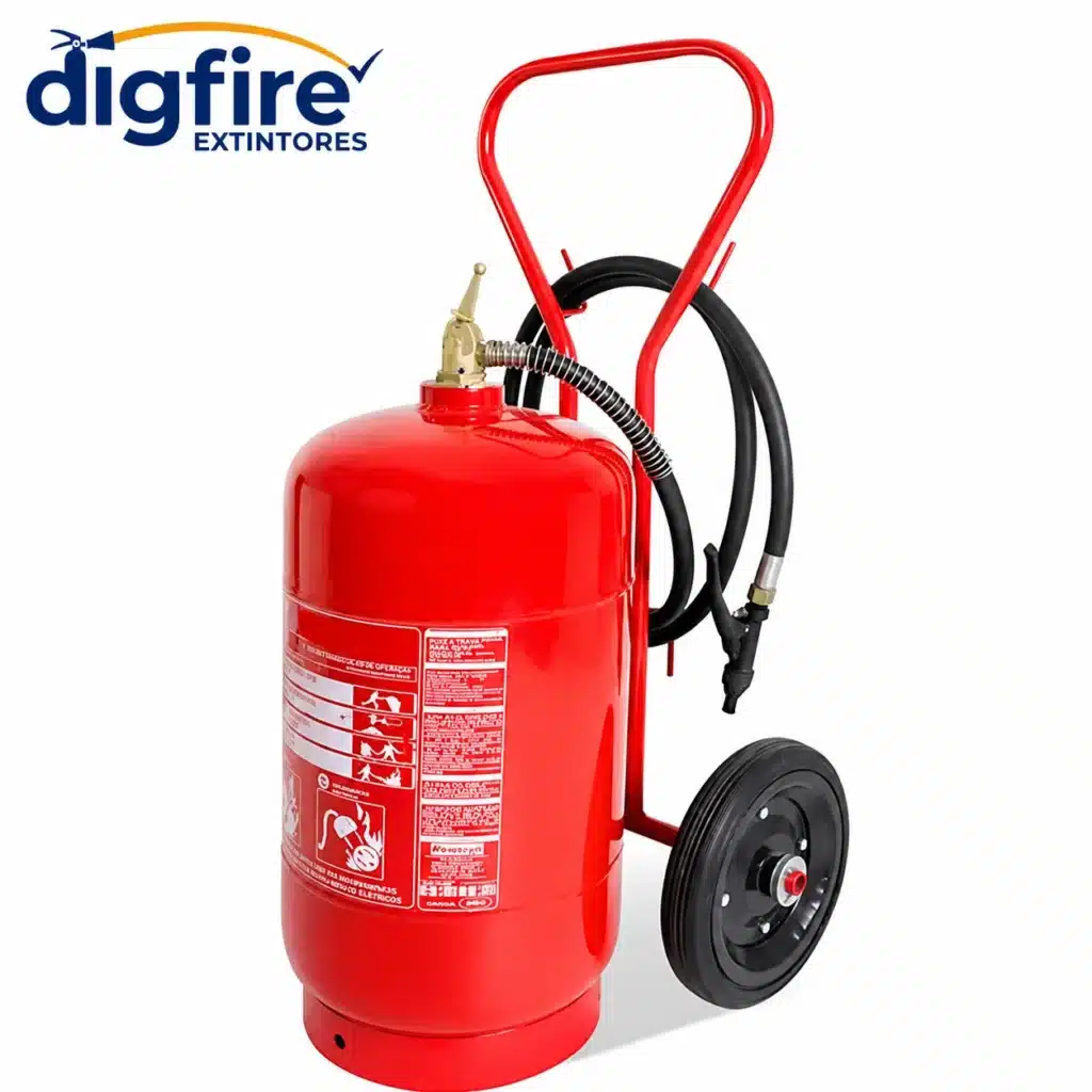 Extintor Carreta ABC 50kg - 20A-80BC — foto do produto na Dig Fire