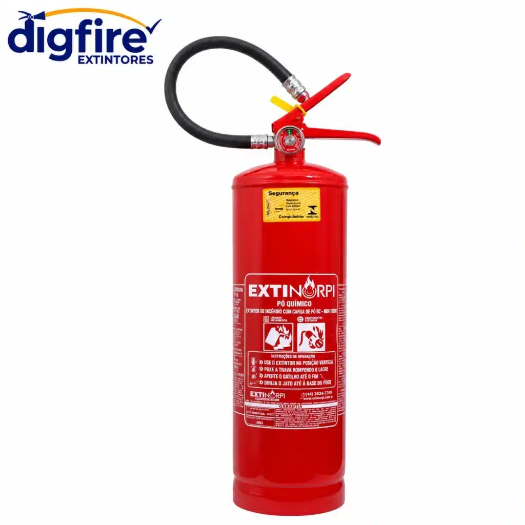 Extintor BC 8kg - Pó Químico PQS — foto do produto na Dig Fire