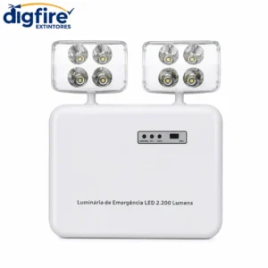 Luz de Emergência LED 2 Faróis 2200 Lumens