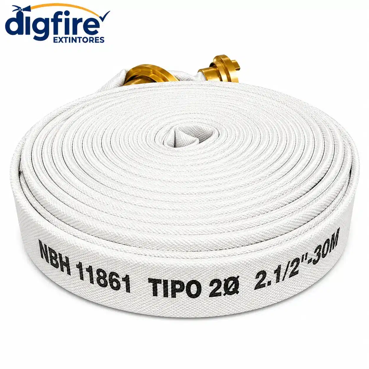 Mangueira Tipo 2 2 1/2 x 30m Premium para sistema de hidrantes e combate a incêndio