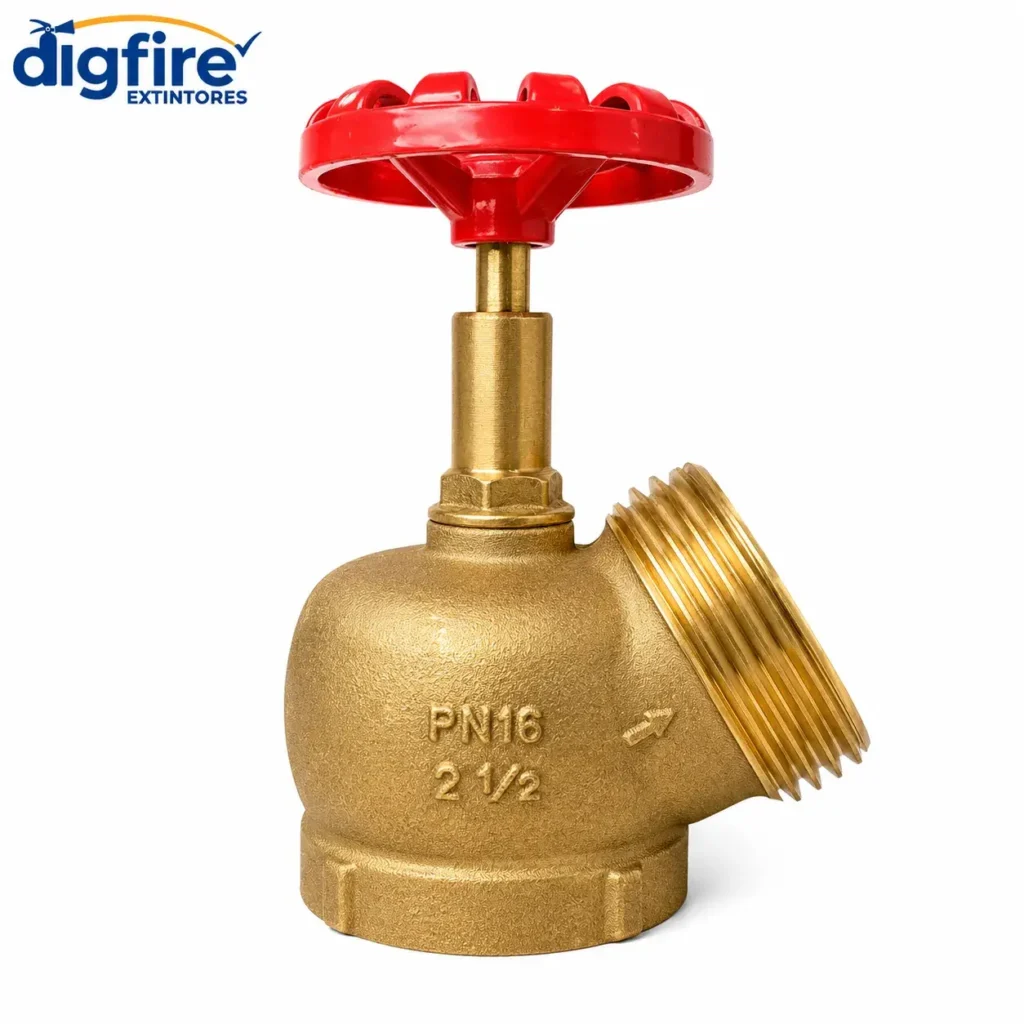 Registro Globo Angular 2.1/2 x 45 Graus para Hidrante — foto do produto na Dig Fire