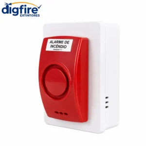 Sirene Audiovisual Alarme Incêndio Sem Fio