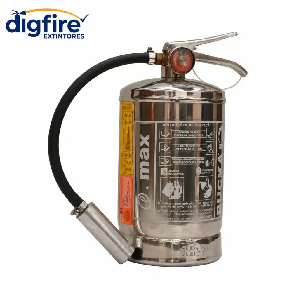 Extintor de Incêndio FE-36 2.5kg Aço Inox na foto principal do modelo