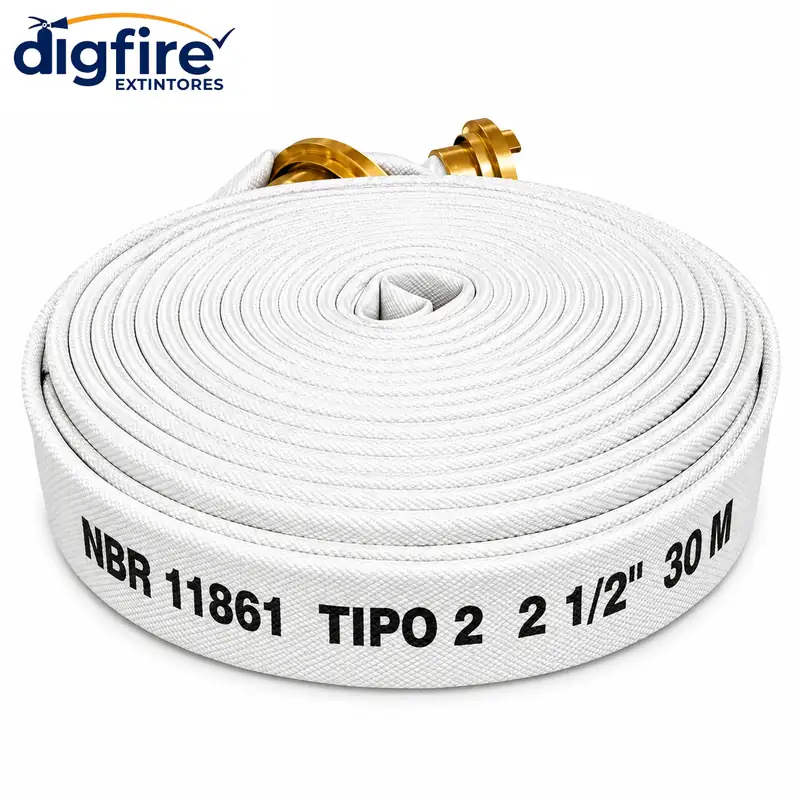 Mangueira de Incêndio Tipo 2 Premium - 2 1/2 x 30 m — imagem ilustrativa, NBR 11861