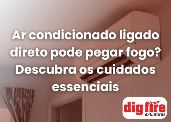 Ar condicionado ligado direto pode pegar fogo