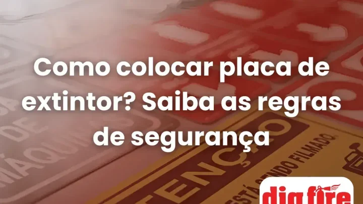 Como colocar placa de extintor