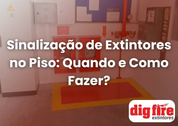 Sinalização de Extintores no Piso